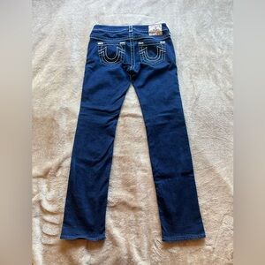 True Religion Blue Jeans Billie Low Rise straight